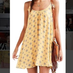UO Yellow Flowy Dress